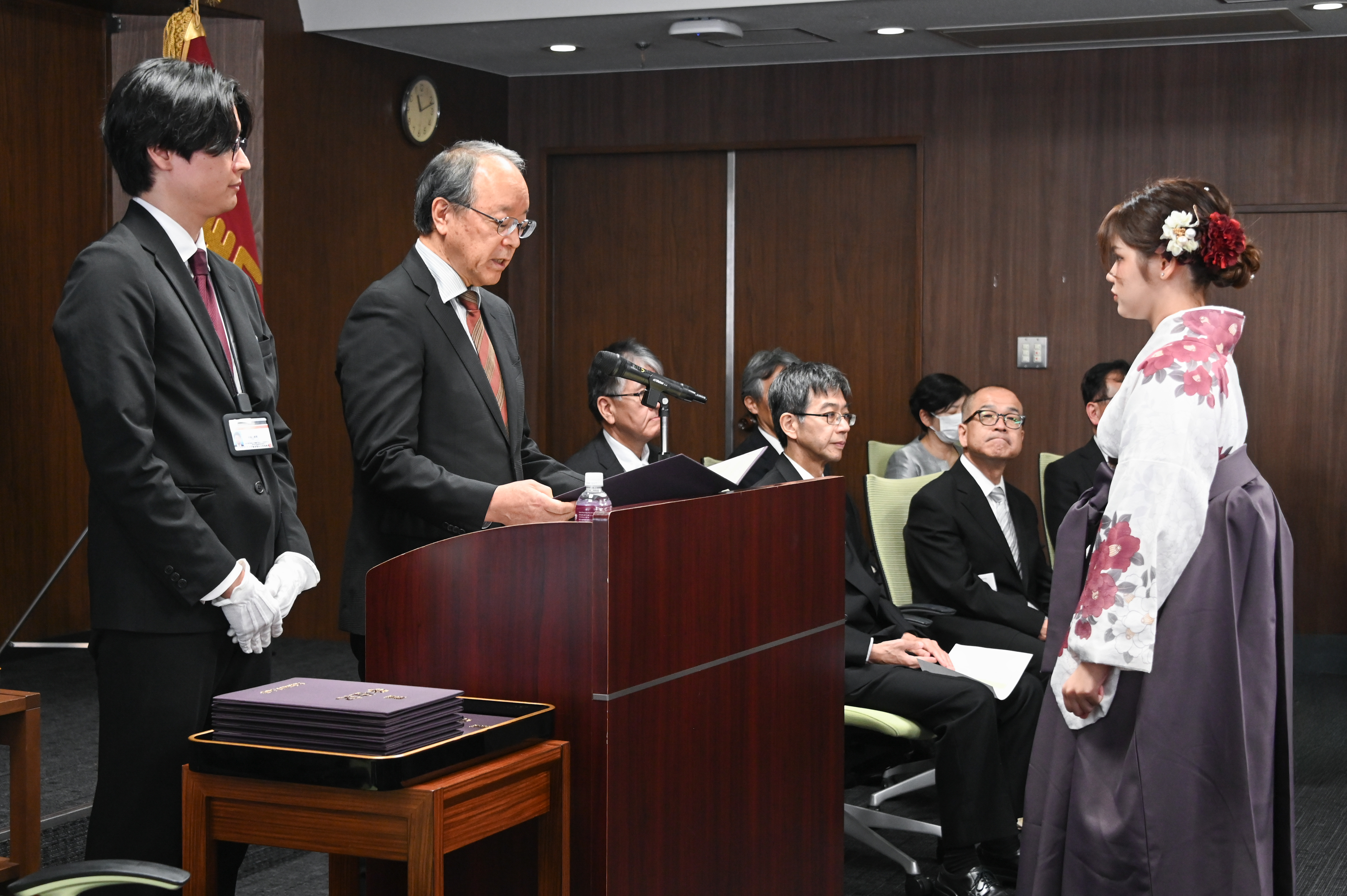 9月学位記・修了証書授与式を挙行（9/26）