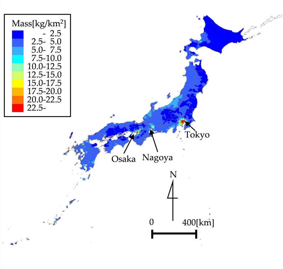 A Radar for Plastic: High-Resolution Map of 1 km Grids to Track Plastic Emissions in Seas