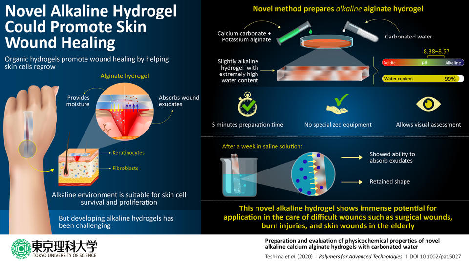 Novel Alkaline Hydrogel Advances Skin Wound Care