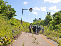 有珠山の廃道を歩く