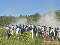 有珠山火口付近