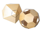 立体・多面体／サッカーボールと正二十面体、ほか