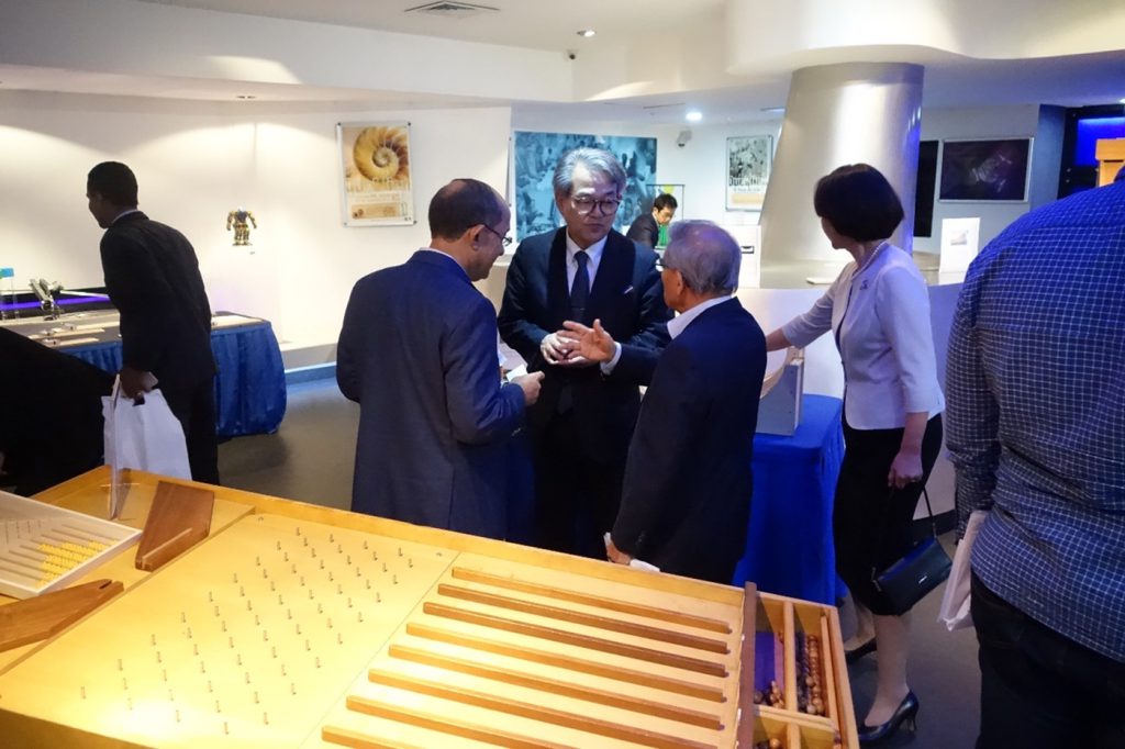 数学博物館の開館式の日の様子=2017年11月29日