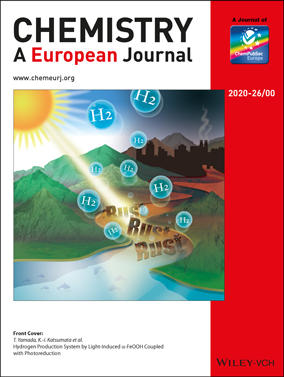 本学教員らによる論文がWILEY出版『Chemistry - A European Journal』誌のHot Paper とCover Pictureに選出