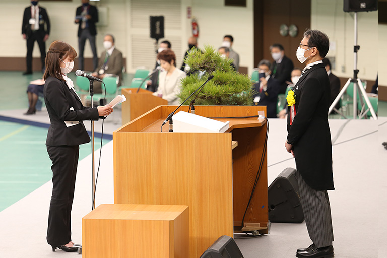 2021年度入学生および2020年度入学生対象入学式を挙行(4/9)