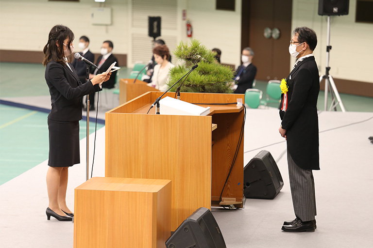 2021年度入学生および2020年度入学生対象入学式を挙行(4/9)