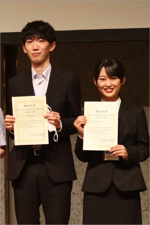 本学大学院生及び学生が日本DDS学会において優秀発表賞を受賞