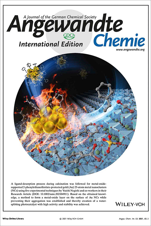 本学教員ら、大学院生及び修了生の論文がドイツ化学会出版『Angewandte Chemie International Edition』誌のInside Coverに選出