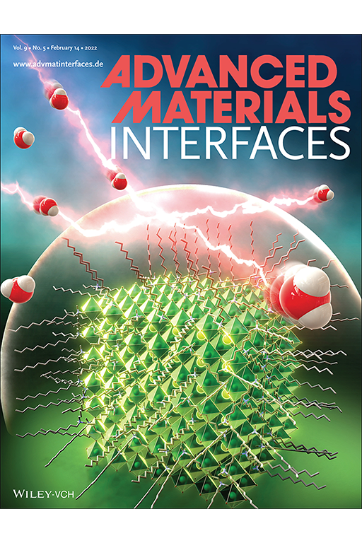 本学教員ら、大学院生及び学生の学術論文がWiley出版『Advanced Materials Interfaces』誌のFront Coverに選出