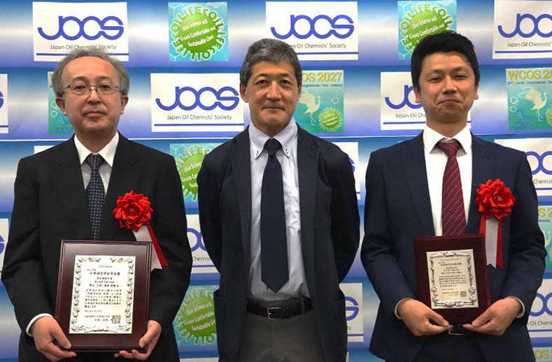 本学教員らが公益社団法人 日本油化学会において フェロー推戴、学会賞、進歩賞を受賞