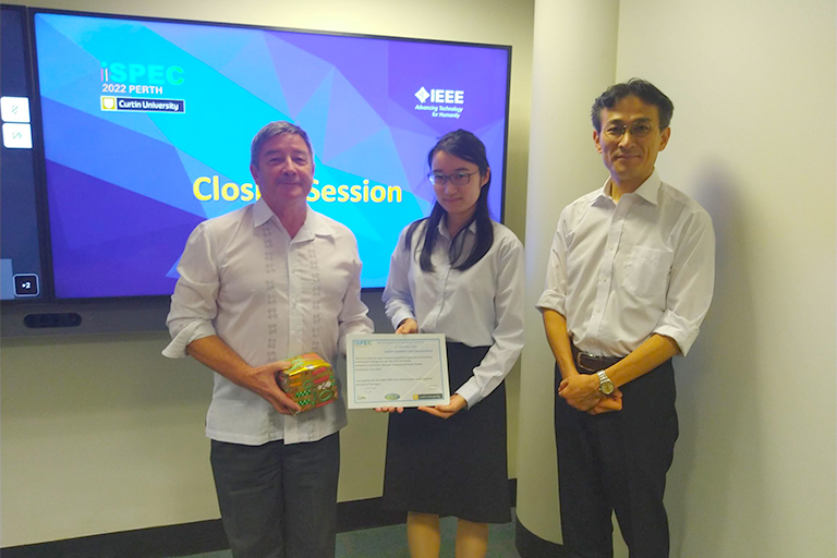 本学大学院生がThe 2022 IEEE iSPECにおいてbest student paper awardを受賞