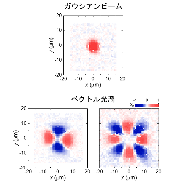 ベクトル光渦の偏光空間構造を半導体中のスピンに直接印刷
～固体中スピンの空間構造を利用した情報大容量化が可能に～