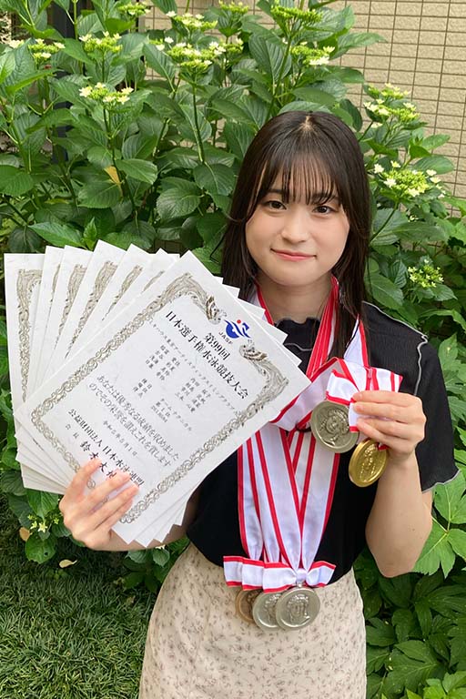 本学学生が第99回日本選手権水泳競技大会アーティスティックスイミング競技において優勝及び入賞を獲得