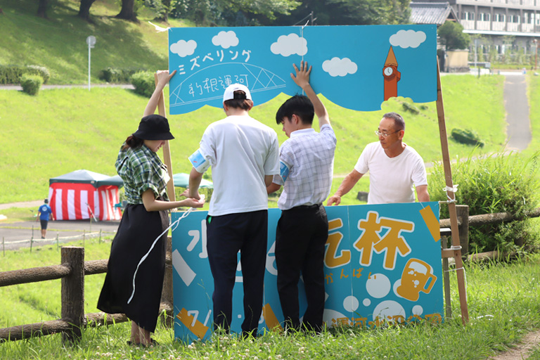 【開催報告】本学学生サークル参加の「水辺で乾杯！利根運河2023」(7/7、7/8)