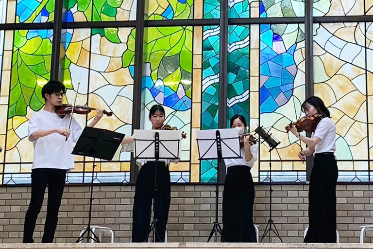 「飯田橋ラムラ なつぞらマルシェ」イベントに本学管弦楽団が参加