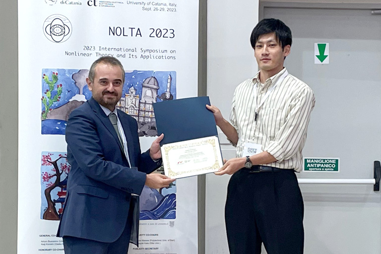 2023 International Symposium on Nonlinear Theory and Its Applicationsにおいて本学大学院生らがBest Student Paper Award及びStudent Paper Awardを受賞