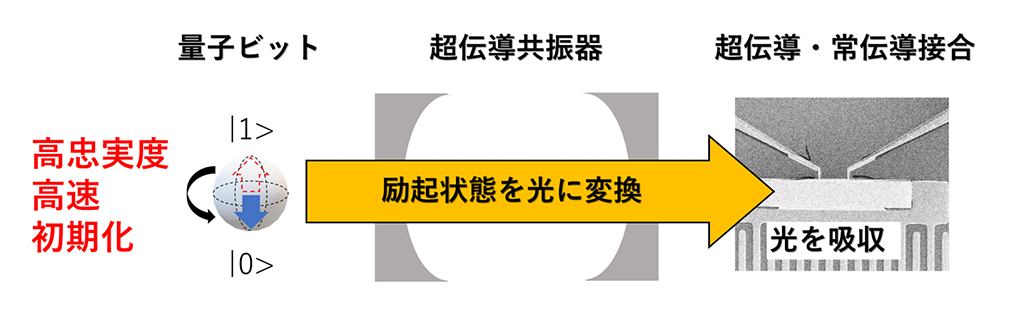 量子コンピューターの高速初期化の鍵を握る新技術を開発～ナノデバイスの光子吸収を利用して超伝導量子ビットの初期化を加速～