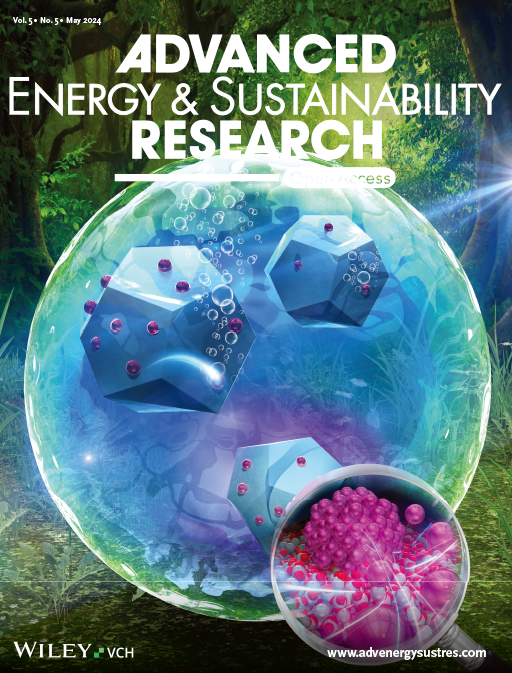 永田 衞男准教授及び本学修了生らの学術論文が、Wiley社出版「Advanced Energy & Sustainability Research」誌のCover Pictureに選出