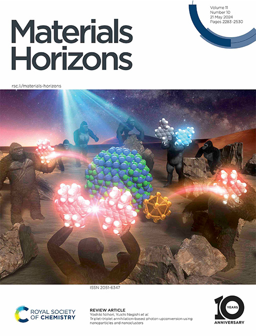 新堀 佳紀講師らによる論文が、英国王立化学会発刊のMaterials Horizons誌のInside Front Coverに選出