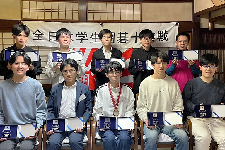 本学学生が第60回全日本学生囲碁十傑戦において6位に入賞