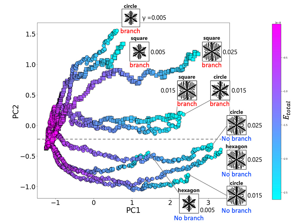 薄膜生成時の枝分かれ現象を、トポロジー・物理・AIの融合で解明
        〜Beyond 5Gを支える基盤技術への応用に期待〜