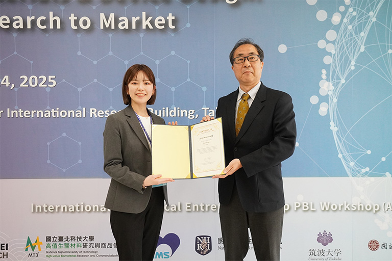 Cell delivery using porous injectable hydrogels to promote muscle tissue regeneratioにおいて本学学生がGold medal awardを受賞