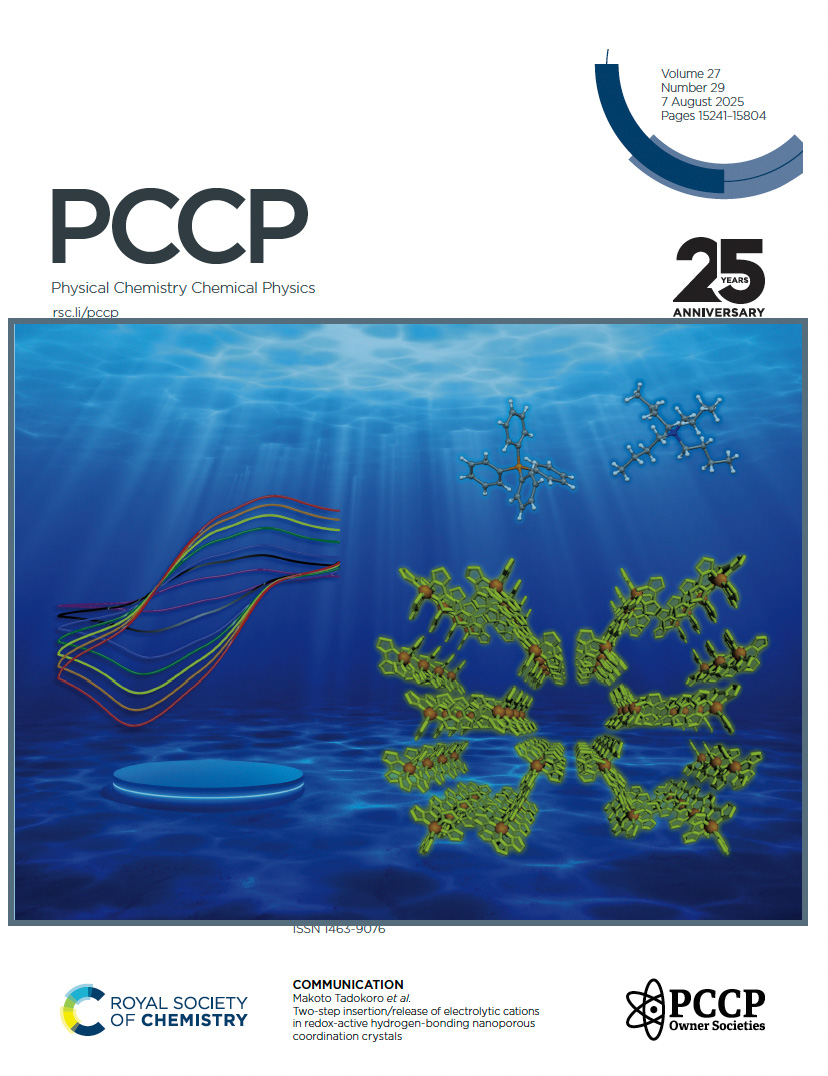 本学教員らの学術論文が英国王立化学会(RSC)発刊の「PCCP」誌のInside Front Coverに選出