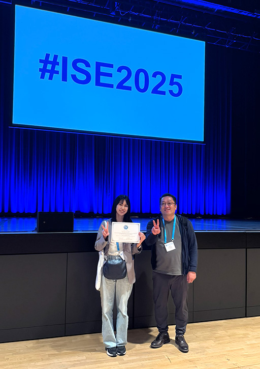 76th Annual Meeting of the International Society of Electrochemistryにおいて本学大学院生がBest poster prizeを受賞