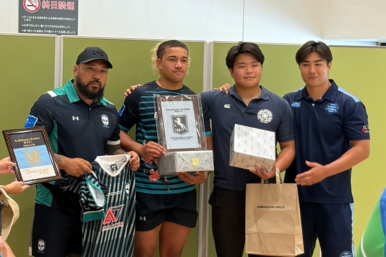 本学学生団体「Ⅰ部体育局ラグビー部」が国際親善試合を行いました。