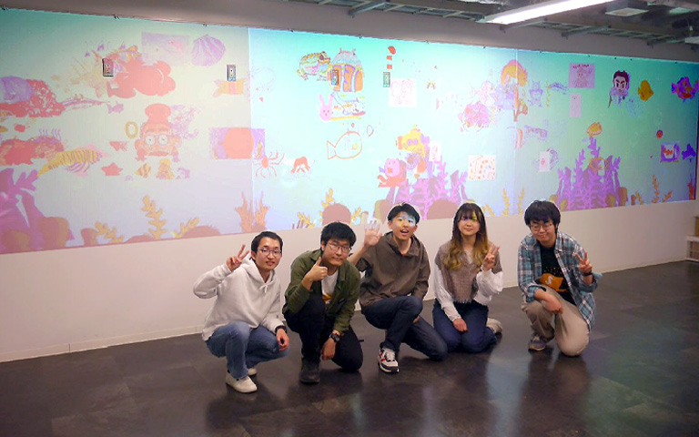 メディアアートサークルC4’s(シーフォース)のみなさん