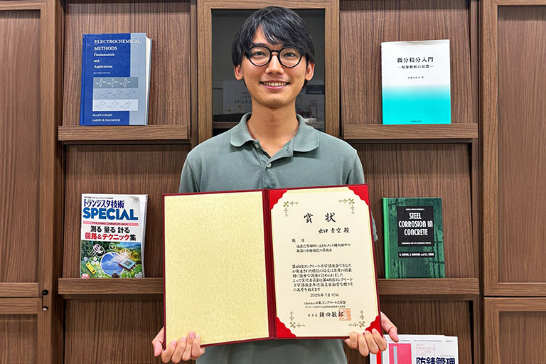 第48回コンクリート工学講演会において本学大学院生が年次論文奨励賞を受賞