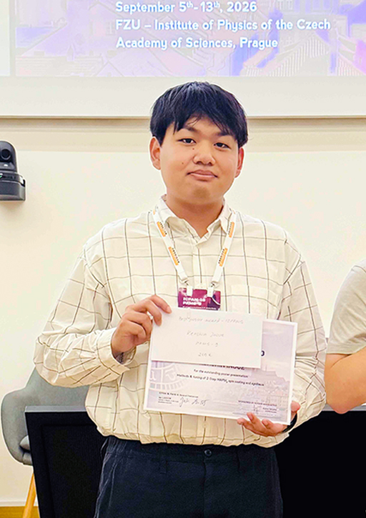 ICPAM-18 and PAMS-9において本学大学院生がBEST POSTER AWARD (PAMS-9 AWARDS)を受賞