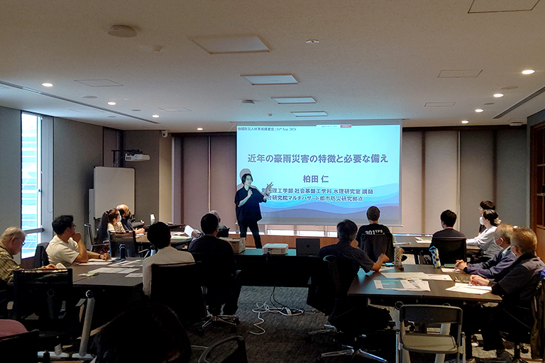 【開催報告】東京理科大学・野田市・流山市との連携プログラム「地域防災人材育成講習会」
の様子
